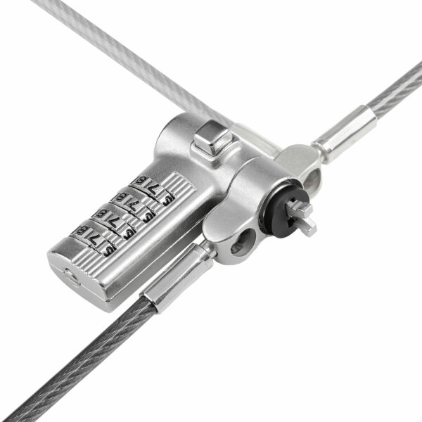 StarTech.com 25-Pack Universal Laptop Lock 6.6ft (2m), Serialized Security Cable for Notebook, Compatible With Noble Wedge®/Nano/K-Slot, Keyless Combination Cable - TAA