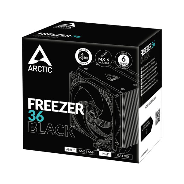ARCTIC Freezer 36 (Black) Multi Compatible Tower CPU Cooler