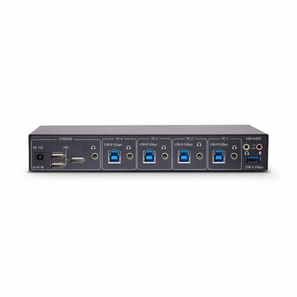 6f470ccb3ff36b6c0c9ed6096de6d1ec.jpg StarTech.com 4-Port KM Switch with Mouse Switching, USB Switch for Keyboard/Mouse, 3.5mm/USB Audio, Peripheral Sharing for 4 Computers, TAA Compliant