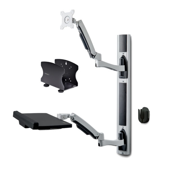 705cfdaefff6df9630eeb03c897889f4.jpg StarTech.com Wall Mount Workstation, VESA Mount For 32" Monitors (22lb/10kg), Fully Articulating Single Monitor Mount & Keyboard Tray w/Desktop Computer/PC Bracket, Standing Desk