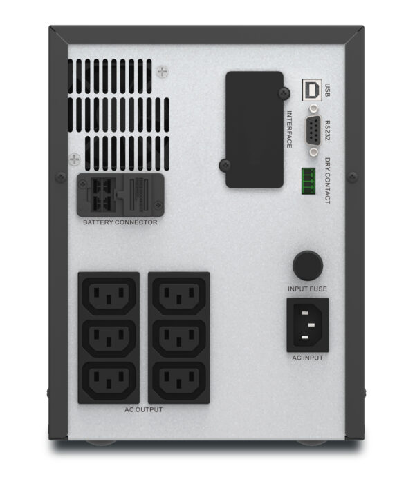 71539918_6174078345.jpg APC Easy UPS 1 Ph Line Interactive, 2000VA, Tower, 230V, 6 IEC C13 outlets, AVR, Dry Contact, LCD, W/O Network Card support