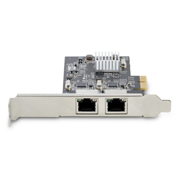 StarTech.com 2-Port 2.5Gbps NBASE-T PCIe Network Card, Intel I225-V, Dual-Port Computer Network Card, Multi-Gigabit NIC, PCI Express Server LAN Card, Desktop Ethernet Interface