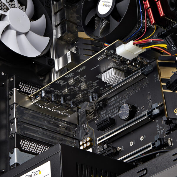 736fe12c1bc03575de434bc4e86499d9568aaec2.jpg StarTech.com 4-Port USB PCIe Card, USB 3.2 5Gbps, PCI Express Expansion Card with 4x Independent USB Controllers, 4x USB-A Ports, Windows/macOS/Linux