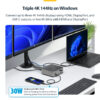 739ce67c662dc3e31c03ae1d880dccf30a4e85f9.jpg StarTech.com Thunderbolt 5 Docking Station, DP / HDMI, Triple Monitor Dock up to 4K 144Hz or Dual 8K 60Hz, 5x USB Ports, 140W Laptop Charging