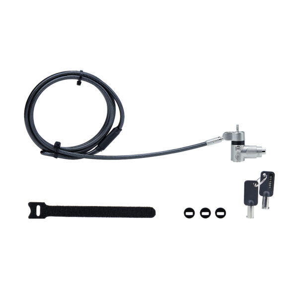 74e4d4fbfe35a530dc0ced24f01d494bf93c19c8.jpg StarTech.com 3-in-1 Universal Laptop Lock 6.6ft (2m), Master Keyed Locking Cable, Computer Security, Compatible w/Noble Wedge®/Nano/K-Slot; Anti-Theft Cut-Resistant Cable