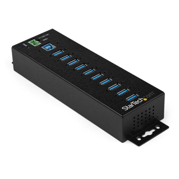 75263818_4962456922.jpg StarTech.com 10-Port USB 3.0 Hub with Power Adapter - Metal Industrial USB-A Hub with ESD & 350W Surge Protection - Din/Wall/Desk Mountable - High Speed USB 3.2 Gen 1 (5Gbps) Hub