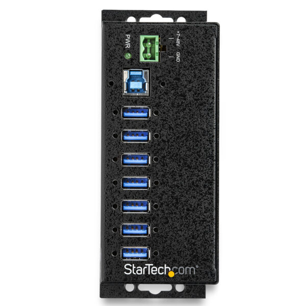 75288321_2816621397.jpg StarTech.com 7-Port USB 3.0 Hub with Power Adapter - Metal Industrial USB-A Hub with ESD & 350W Surge Protection - Din/Wall/Desk Mountable - High Speed USB 3.2 Gen 1 (5Gbps) Hub - TAA