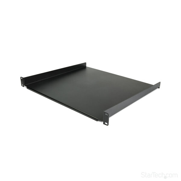 75731938_3676461053.jpg StarTech.com 1U Server Rack Shelf - Universal Rack Mount Cantilever Shelf for 19" Network Equipment Rack & Cabinet - Heavy Duty Steel – Weight Capacity 44lb/20kg - 16" Deep Tray, Black