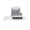 StarTech.com 4-Port 2.5Gbps NBASE-T PCIe Network Card, Intel I225-V, Quad-Port Computer Network Card, Multi-Gigabit NIC, PCI Express Server LAN Card, Desktop Ethernet Interface