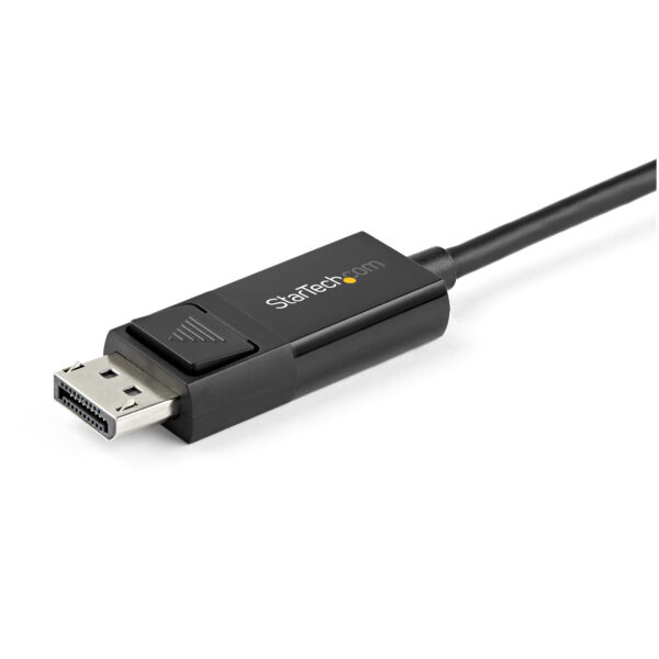 StarTech.com 3.3ft (1m) USB C to DisplayPort 1.2 Cable 4K 60Hz - Bidirectional DP to USB-C or USB-C to DP Reversible Video Adapter Cable - HBR2/HDR - USB Type C/Thunderbolt Monitor Cable