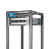 StarTech.com 4-Post 42U Mobile Open Frame Server Rack, Four Post 19" Network Rack with Wheels, Rolling Rack with Adjustable Depth for Computer/AV/Data/IT Equipment - Casters, Leveling Feet or Floor Mounting