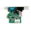 77943584_8801129393.jpg StarTech.com 2-port PCI Express RS232 Serial Adapter Card - PCIe RS232 Serial Host Controller Card - PCIe to Dual Serial DB9 Card - 16950 UART - Expansion Card - Windows & Linux