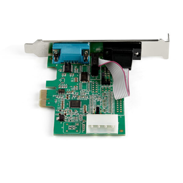 77943584_8801129393.jpg StarTech.com 2-port PCI Express RS232 Serial Adapter Card - PCIe RS232 Serial Host Controller Card - PCIe to Dual Serial DB9 Card - 16950 UART - Expansion Card - Windows & Linux
