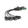 77943592_6995926730.jpg StarTech.com 4-port PCI Express RS232 Serial Adapter Card - PCIe RS232 Serial Host Controller Card - PCIe to Serial DB9 - 16950 UART - Low Profile Expansion Card - Windows/Linux - TAA