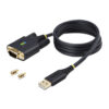 77ffd5c53ce76c0ab8b200f32c96307d.jpg StarTech.com 3ft (1m) USB to Serial Adapter Cable, COM Retention, Interchangeable Screws/Nuts, USB-A to DB9 RS232, FTDI IC, ESD Protection, Windows/macOS/Linux