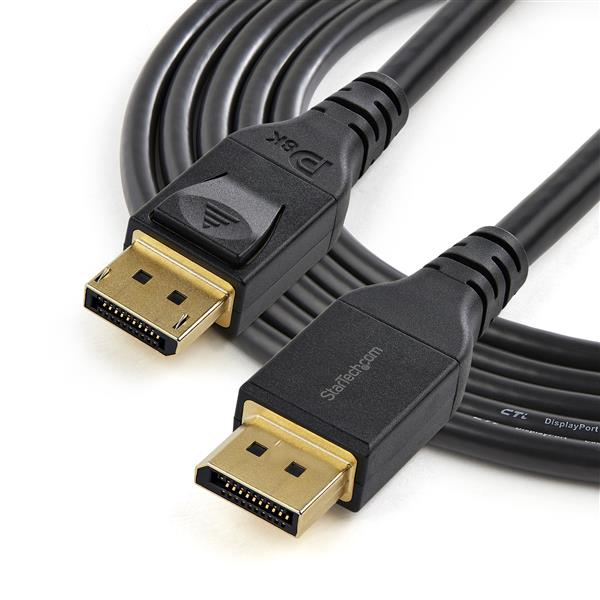 StarTech.com 13ft (4m) VESA Certified DisplayPort 1.4 Cable, 8K 60Hz HBR3 HDR, UHD DisplayPort to DisplayPort Monitor Cord, Ultra HD 4K 120Hz DP 1.4 Video Cable M/M DP Connector