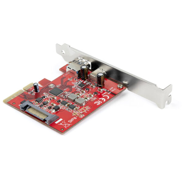 79583170_5263657119.jpg StarTech.com 2-Port 10Gbps USB-A & USB-C PCIe Card - USB 3.1 Gen 2 PCI Express Type C/A Host Controller Card Adapter - USB 3.2 Gen 2x1 PCIe Expansion Add-On Card - Windows, macOS, Linux
