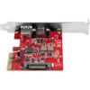 79583170_9404552898.jpg StarTech.com 2-Port 10Gbps USB-A & USB-C PCIe Card - USB 3.1 Gen 2 PCI Express Type C/A Host Controller Card Adapter - USB 3.2 Gen 2x1 PCIe Expansion Add-On Card - Windows, macOS, Linux