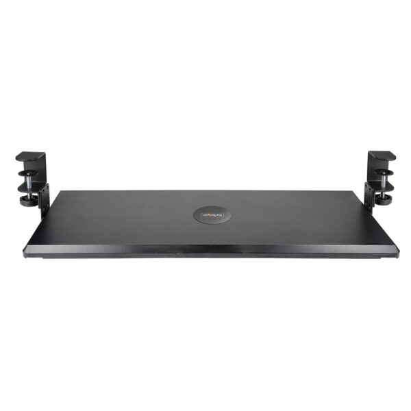 7a7913921111667318d3c8cd51865fe8.jpg StarTech.com Under-Desk Keyboard Tray, Clamp-on Ergonomic Keyboard Holder, Up to 12kg (26.5lb), Sliding Keyboard and Mouse Drawer with C-Clamps, Height Adjustable Keyboard Tray (3.9/4.7/5.5 in)