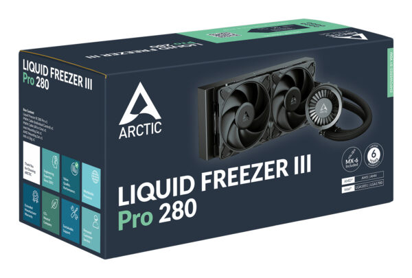 ARCTIC Liquid Freezer III Pro 280 - Multi Compatible All-in-One CPU Water Cooler