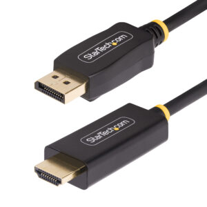 7e789218d94ada23b66033b2b470f995.jpg StarTech.com 3.3ft (1m) DisplayPort to HDMI Adapter Cable, 4K 60Hz with HDR, DP to HDMI 2.0b, Active Video Converter, DisplayPort Desktop to HDMI Monitor