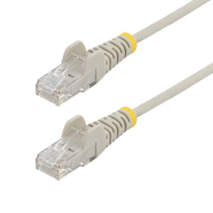 7ec23e5769ad5fb93896c0a99c3a6a1261db9d9f.jpg StarTech.com 10m Gray Slim CAT6 Ethernet Cable, Snagless, 100W PoE, UTP, LSZH, 28AWG Pure Bare Copper Wire, Slim RJ45 Network Patch Cord w/Strain Reliefs, Individually Tested