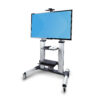 7fc0c43561f1d421423e9b0049022c7fef43869d.jpg StarTech.com Rolling TV Cart/Stand On Wheels For 60-100inch Flat Screens Up To 220lb (100kg), Height Adjustment via Hand Crank, Mobile/Portable Trolley Mount
