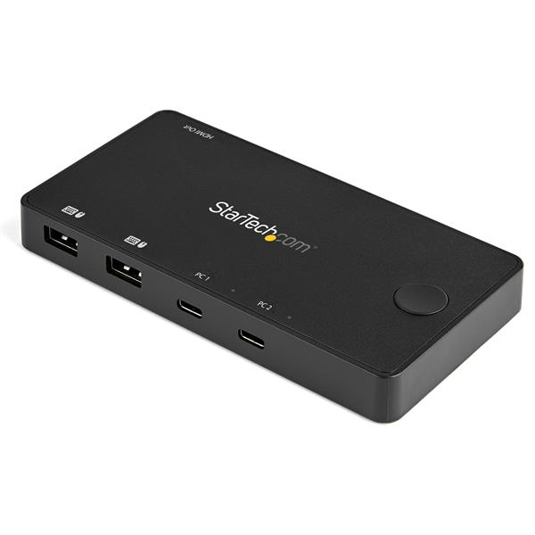 80207744_8804477316.jpg StarTech.com 2 Port USB C KVM Switch - 4K 60Hz HDMI - Compact Dual Port UHD USB Type C Desktop Mini KVM Switch with USB C Cables - Bus Powered - MacBook iPad Pro ThinkPad IdeaPad EliteBook