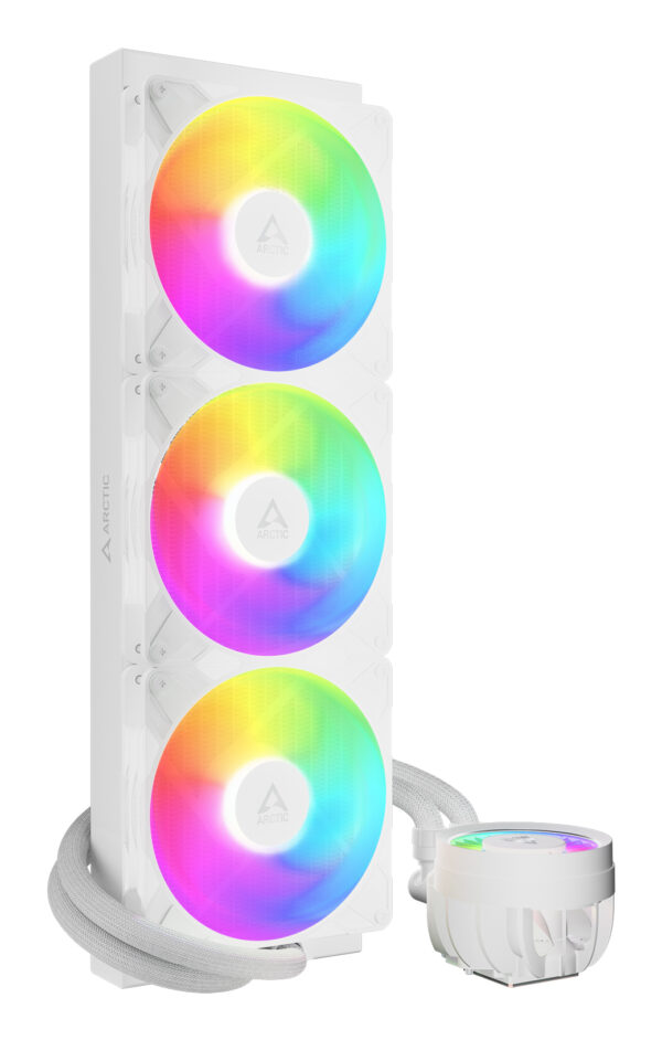 ARCTIC Liquid Freezer III Pro 420 A-RGB (White) - Multi Compatible All-in-One CPU Water Cooler with A-RGB