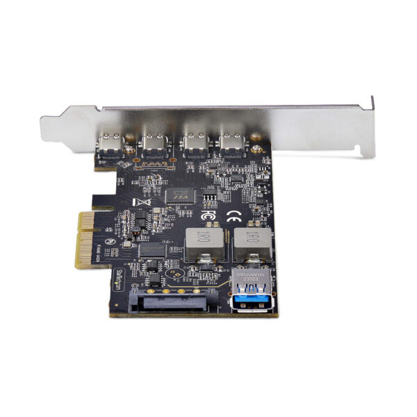 826988ac86f1544533540ee4b01c4dfed5ff8bea.jpg StarTech.com 5-Port USB PCIe Card, USB 3.2 10Gbps, PCI Express Card with 4x USB-C Ports, 1x USB-A Internal Port, USB PCIe Controller Card, Windows/macOS/Linux