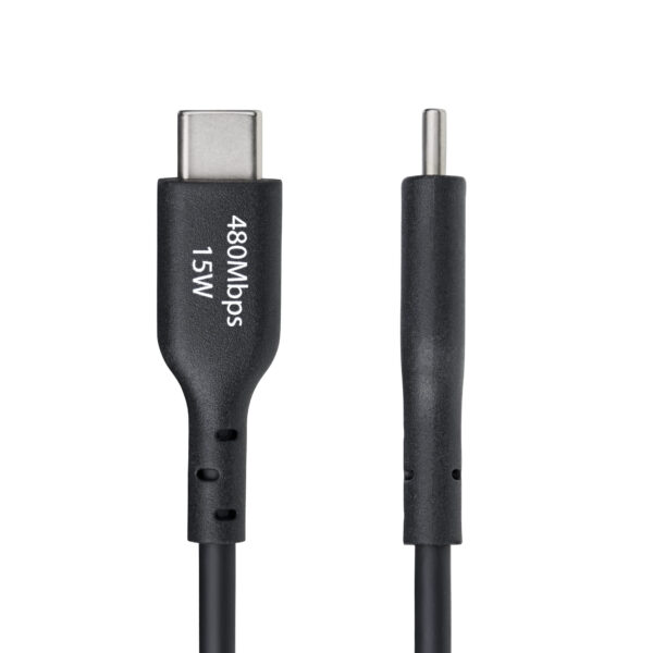 836371d694f847345c3596012c1cc4fed6a68bc5.jpg StarTech.com 3ft (1m) USB-A to USB-C Charging Cable, Charge & Sync, 3A, USB 2.0, TPE Jacket - Black USB Charging Cord