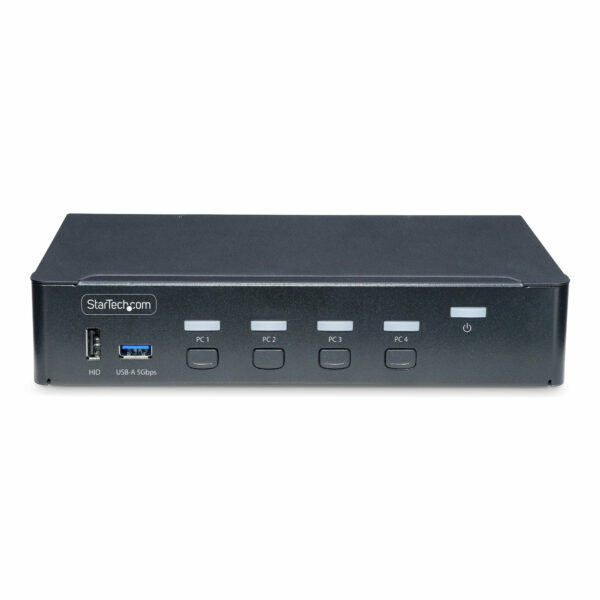 84e4d77733661261f47fe084f12024fda1429ac5.jpg StarTech.com 4-Port DisplayPort KVM Switch, Single 4K 60Hz Monitor, 6x USB Ports, Push-Button & Hotkey Switching, DisplayPort 1.2, OS Independent, TAA Compliant