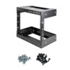 StarTech.com 8U 19" Wall Mount Network Rack - Adjustable Depth 12-20" 2 Post Open Frame Server Room Rack for AV/Data/ IT Communication/Computer Equipment/Switch w/Cage Nuts & Screws