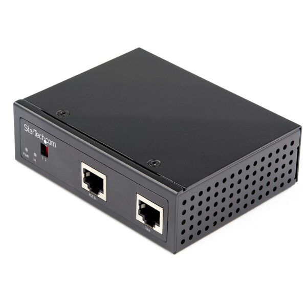 86648724_2967292677.jpg StarTech.com Industrial Gigabit PoE Splitter - 90W High Speed Power over Ethernet PoE+++ Splitter - 12-48V DC Splitter 802.3bt - LAN/RJ45 Ultra PoE to DC Adapter - -40C to +75C