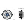 ARCTIC Alpine 23 - Compact AMD CPU-Cooler Processor Air cooler 9 cm Aluminium, Black 1 pc(s)
