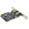 87890179_4781503564.jpg StarTech.com 2-Port USB PCIe Card with 10Gbps/port - USB 3.1/3.2 Gen 2 Type-A PCI Express 3.0 x2 Host Controller Expansion Card - Add-On Adapter Card - Full/Low Profile - Windows & Linux