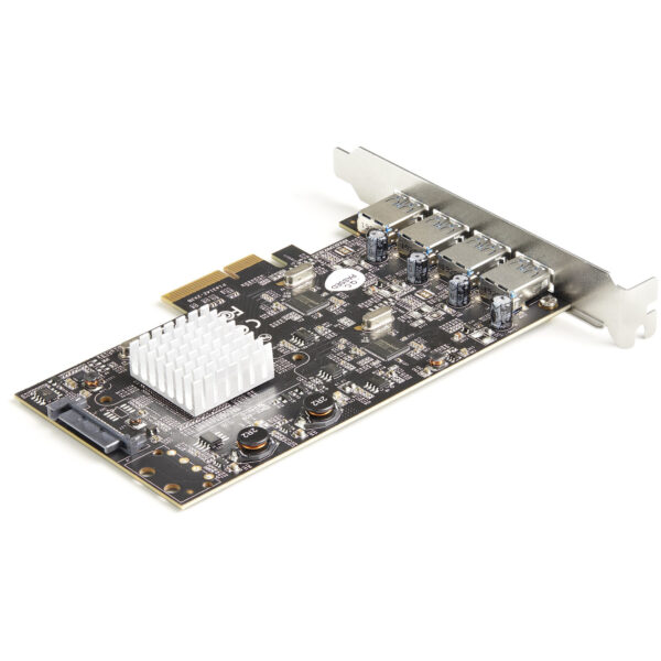88597496_5388136136.jpg StarTech.com 4-Port USB PCIe Card - 10Gbps USB 3.1/3.2 Gen 2 Type-A PCI Express Expansion Card with 2 Controllers - 4x USB-A - USB PCIe Add-On Adapter Card - Windows/Mac/Linux