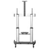 88921804_6362335865.jpg StarTech.com Mobile TV Stand - Heavy Duty TV Cart for 60-100" Display (100kg/220lb) - Height Adjustable Rolling Flat Screen Floor Standing on Wheels - Universal Television Mount w/Shelves