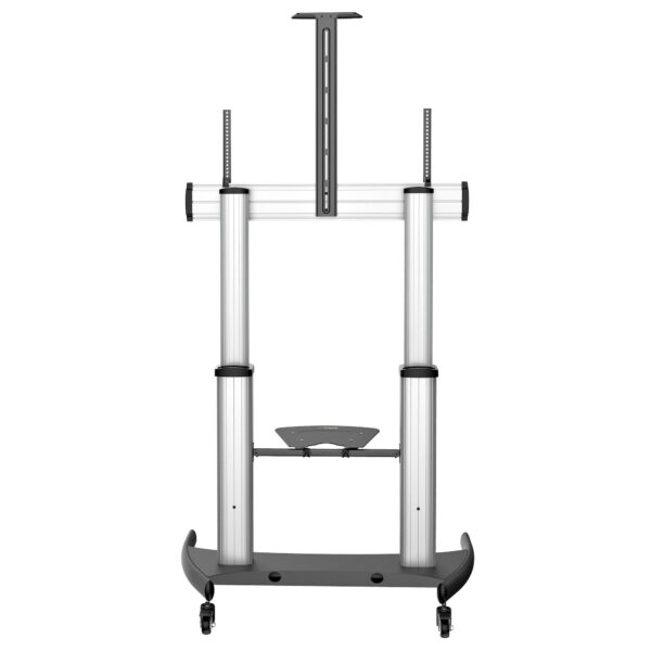88921804_6362335865.jpg StarTech.com Mobile TV Stand - Heavy Duty TV Cart for 60-100" Display (100kg/220lb) - Height Adjustable Rolling Flat Screen Floor Standing on Wheels - Universal Television Mount w/Shelves