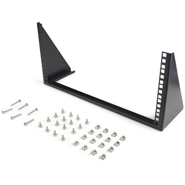 89153293_1616901873.jpg StarTech.com 5U Vertical Wall Mount Rack - 19in Low Profile Open Wall Mounting Bracket - Network/Server Room/Data/AV/IT/Patch Panel/Communication/Computer Equipment - w/ Cage Nuts/Screws