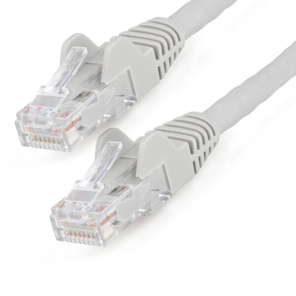 StarTech.com 2m CAT6 Ethernet Cable - LSZH (Low Smoke Zero Halogen) - 10 Gigabit 250Mhz 100W PoE RJ45 10GbE UTP Network Patch Cord Snagless with Strain Relief - Grey, CAT 6, ETL Verified, 24AWG
