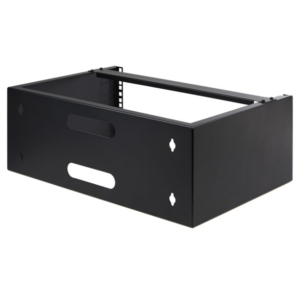 89660032_4094996619.jpg StarTech.com 4U Wall Mount Network Rack - 14 Inch Deep (Low Profile) - 19" Patch Panel Bracket for Shallow Server and IT Equipment, Network Switches - 44lbs/20kg Weight Capacity, Black