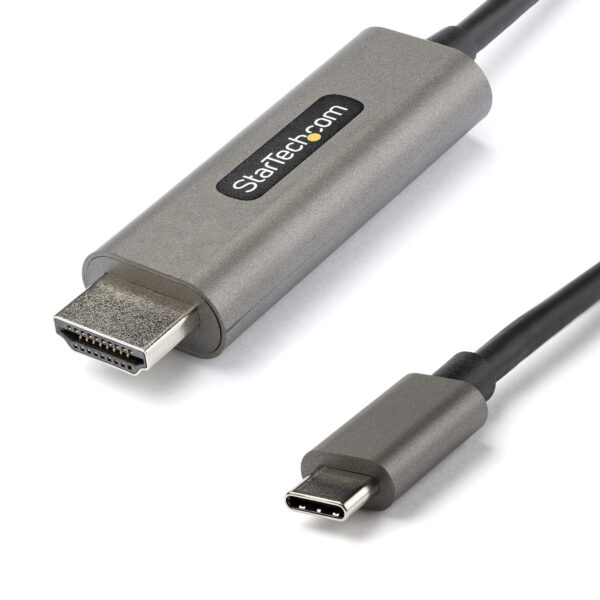 89808450_0030758373.jpg StarTech.com 16ft (5m) USB C to HDMI Cable 4K 60Hz w/ HDR10 - Ultra HD USB Type-C to 4K HDMI 2.0b Video Adapter Cable - USB-C to HDMI HDR Monitor/Display Converter - DP 1.4 Alt Mode HBR3