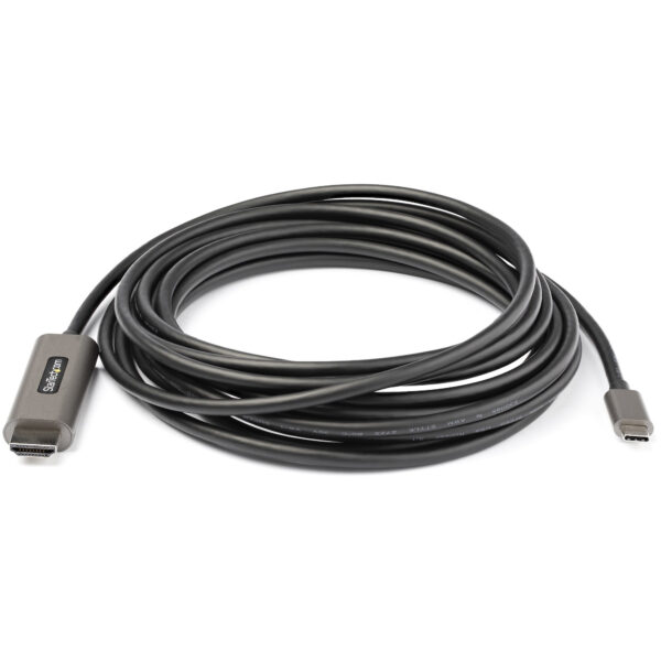 89808453_8082492355.jpg StarTech.com 16ft (5m) USB C to HDMI Cable 4K 60Hz w/ HDR10 - Ultra HD USB Type-C to 4K HDMI 2.0b Video Adapter Cable - USB-C to HDMI HDR Monitor/Display Converter - DP 1.4 Alt Mode HBR3