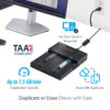 StarTech.com Standalone M.2 SATA & M.2 NVMe Duplicator and Eraser - HDD/SSD Cloner/Wiper for M.2 PCIe AHCI/NVMe, M.2 SATA, 2.5/3.5" SATA Drives - External Hard Drive Eraser/Duplicator, TAA