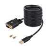 8f0b4276023e19e47c86f2a687301a2d.jpg StarTech.com 10ft (3m) USB to Serial Adapter Cable, COM Retention, Interchangeable Screws/Nuts, USB-A to DB9 RS232, FTDI IC, ESD Protection, Windows/macOS/Linux
