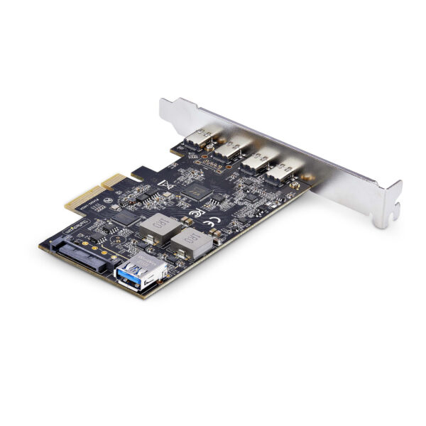 90e1a80c15f0092b8ec71bb371863316047bcfa7.jpg StarTech.com 5-Port USB PCIe Card, USB 3.2 10Gbps, PCI Express Card with 4x USB-C Ports, 1x USB-A Internal Port, USB PCIe Controller Card, Windows/macOS/Linux