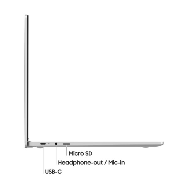 Samsung Galaxy Book Go Snapdragon 7c Laptop 35.6 cm (14") Full HD 4 GB LPDDR4-SDRAM 128 GB SSD Wi-Fi 5 (802.11ac) Windows 11 Home Silver