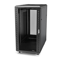 9175506_0111128501.jpg StarTech.com 4-Post 25U Server Rack Cabinet, Lockable 19" Data Rack Cabinet for Computer / AV / IT Equipment, Office / Home Network Rack with Casters & Adjustable Mounting Rails