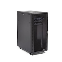 9175506_9955928700.jpg StarTech.com 4-Post 25U Server Rack Cabinet, Lockable 19" Data Rack Cabinet for Computer / AV / IT Equipment, Office / Home Network Rack with Casters & Adjustable Mounting Rails
